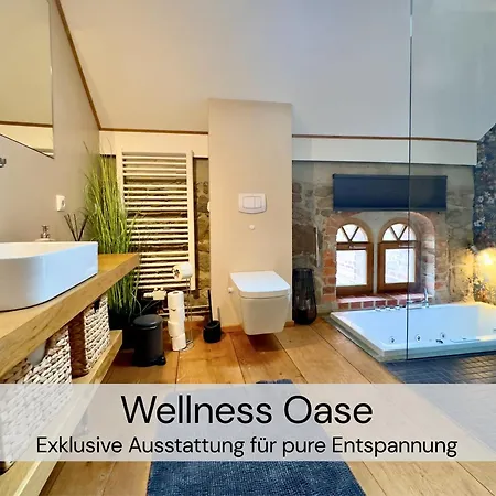 Hexenburgbeidresden 2 Architektenwohnung Mit Eigener Sauna, Whirlwanne Und Kamin - Naehe Saechsische Schweiz Dresden Großharthau